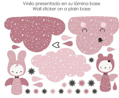 Vinilo infantil hadas de las nubes