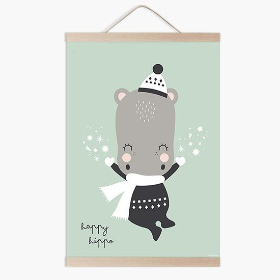 Lámina infantil happy Hippo