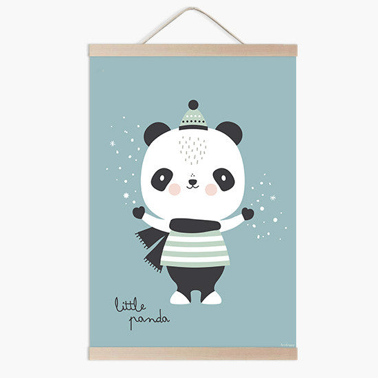Lámina infantil Little panda