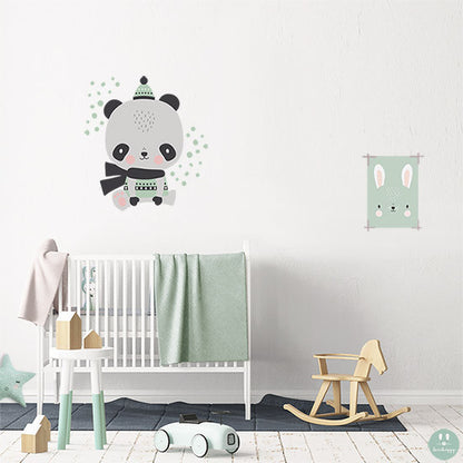 Vinilo bebe Cutte panda menta