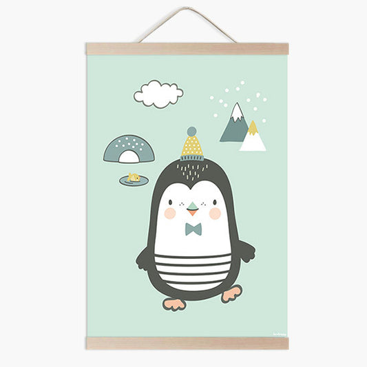 Lámina bebe Pingu polar menta