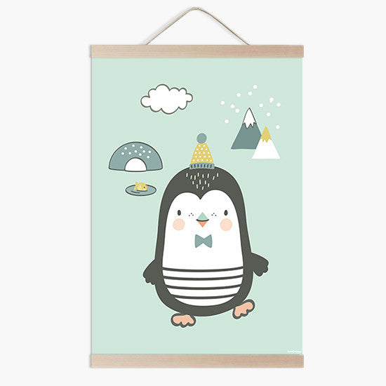 Lámina bebe Pingu polar menta