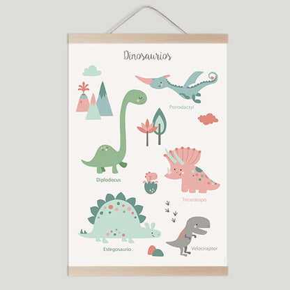 Lámina infantil dinosaurios