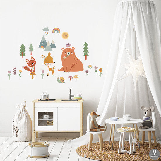  NA - Pegatinas de pared para habitación infantil, diseño de  hada y luna : Bebés