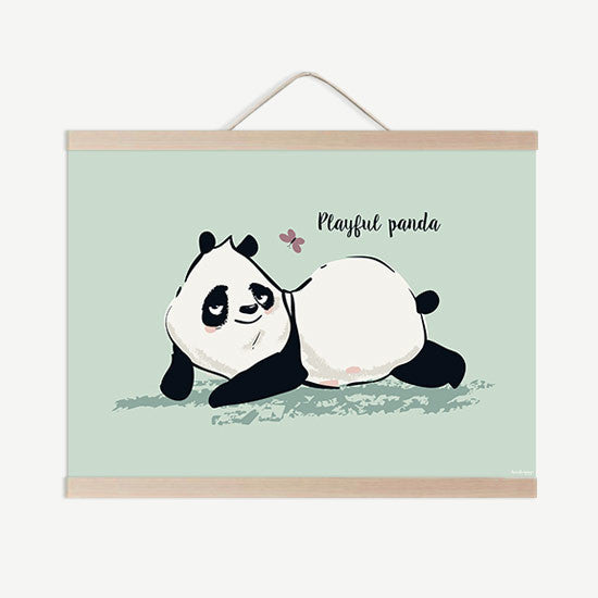 Lámina infantil playful panda