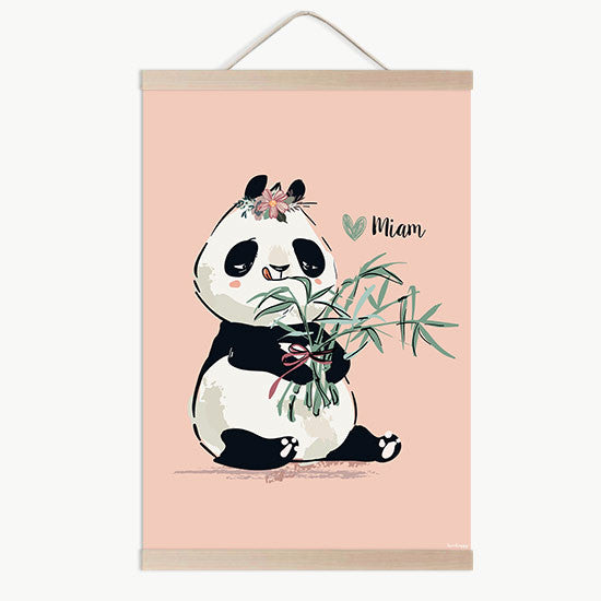 Lámina infantil panda miam