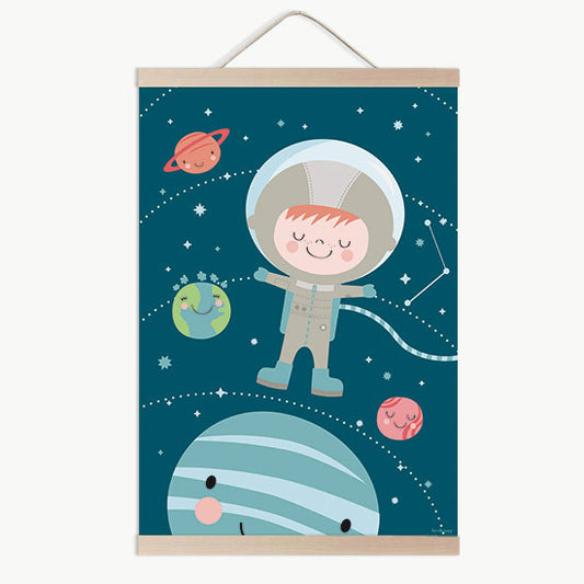 Lámina infantil peque astronauta