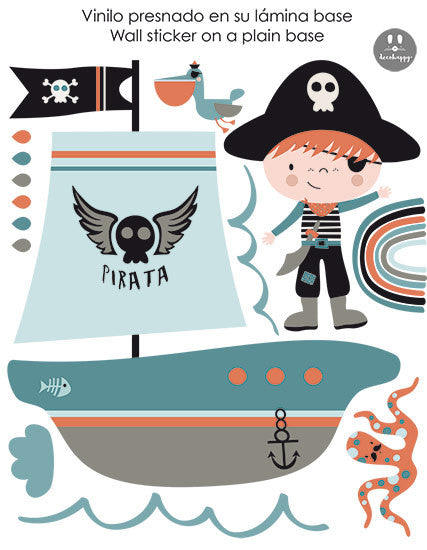 Vinilo infantil peque pirata