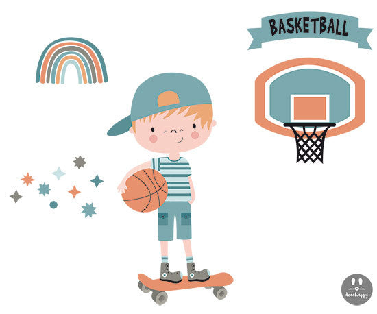 Vinilo infantil peque basket