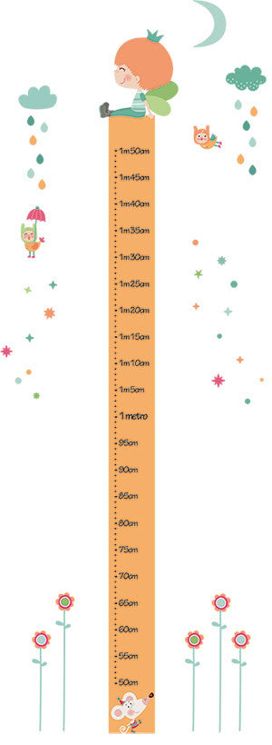 Vinilo infantil medidor a conjunto luna mágica