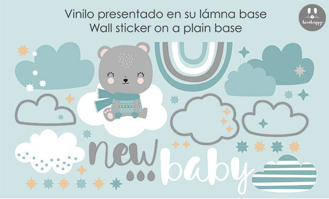 Vinilos bebe new baby colores