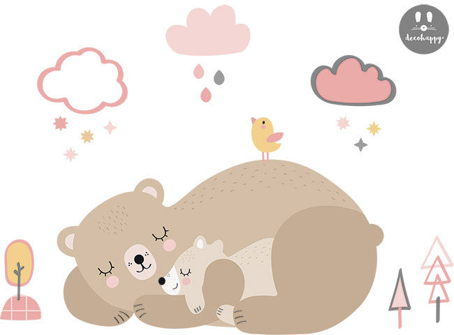 vinilos bebe oso y bebe dormidos