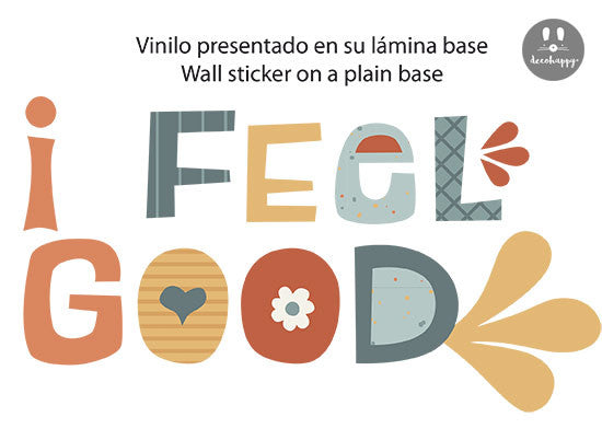 Vinilo infantil I feel good