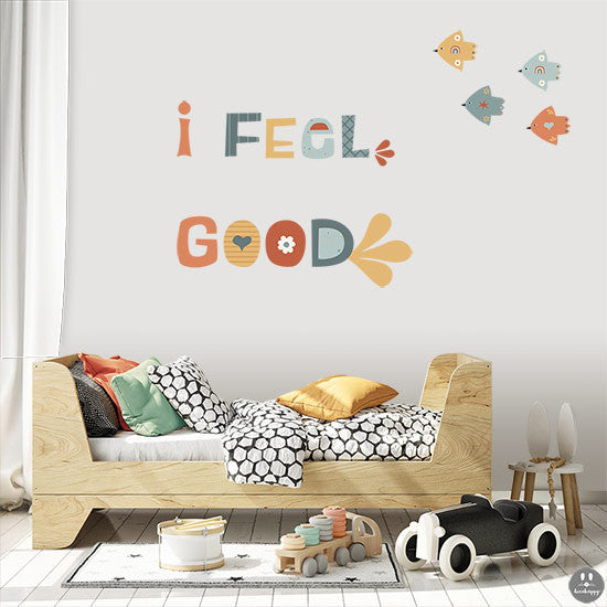 Vinilo infantil I feel good