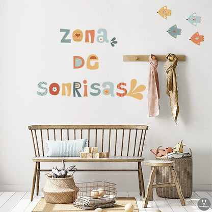 Vinilo infantil zona de sonrisas